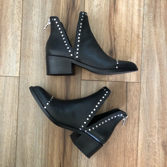 steve madden conspire black leather